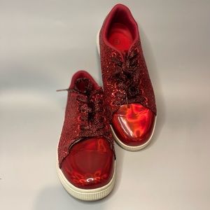 Women’s Red Sparkle Sneakers size 7